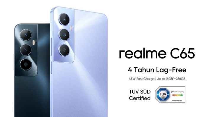 Realme C65 Mendarat di Indonesia 2 Mei, Punya Sertifikasi Khusus!