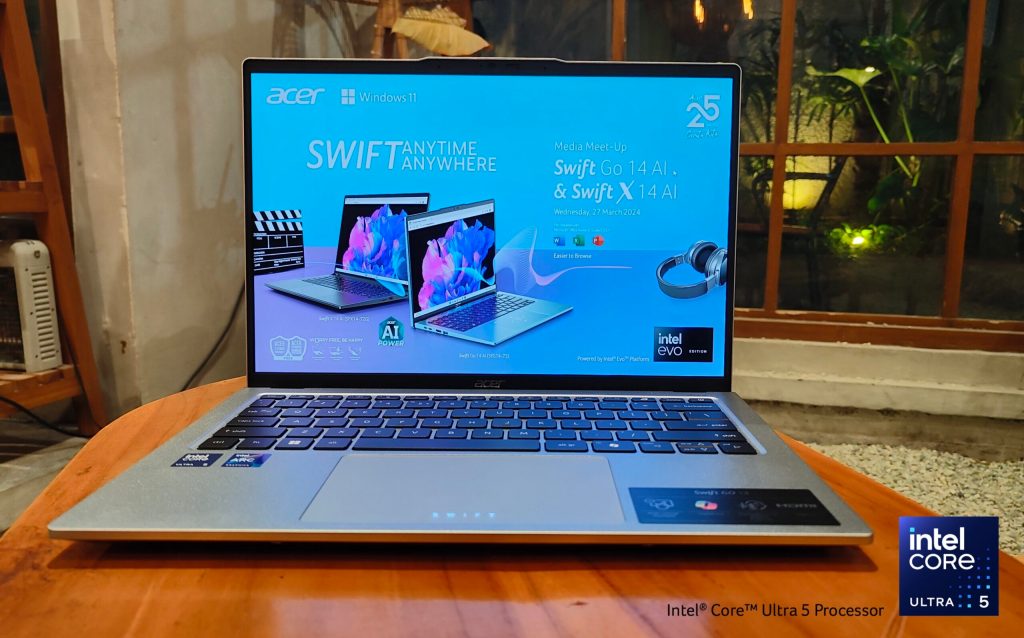 Review Acer Swift Go 14 AI (SFG14-73): Performa Tinggi, Kaya Fitur AI