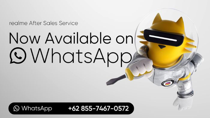 Realme Beri Dukungan Layanan Purnajual Lewat WhatsApp